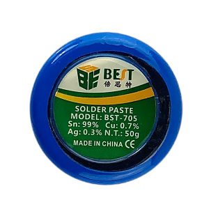 Solder Paste 50g Strong Adhesive Lead Free Silver With Silver Tin Soldering Flux