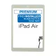 iPad Air White Touch Screen with Home Button and Tesa Adhesive (Premium)