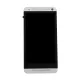 HTC One (M7) Silver Display Assembly with Frame (Front)