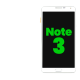Samsung Galaxy Note 3 LCD & Touch Screen - White (Front View)