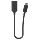 Scosche StrikeLine USB-C to USB-A Black Charge and Sync Cable Adapter