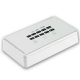 Digital Display SmartPhone UV Sanitizer Box with Wireless Charging - White 