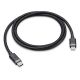 MFI 6 Ft USB-C to Lightning Charge and Sync Cable - Black