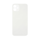 iPhone 12 Back Glass With 3M Adhesive (No Logo / Large Camera Opening) - White