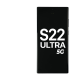 Samsung Galaxy S22 Ultra Screen Assembly with frame - Phantom White (Premium)