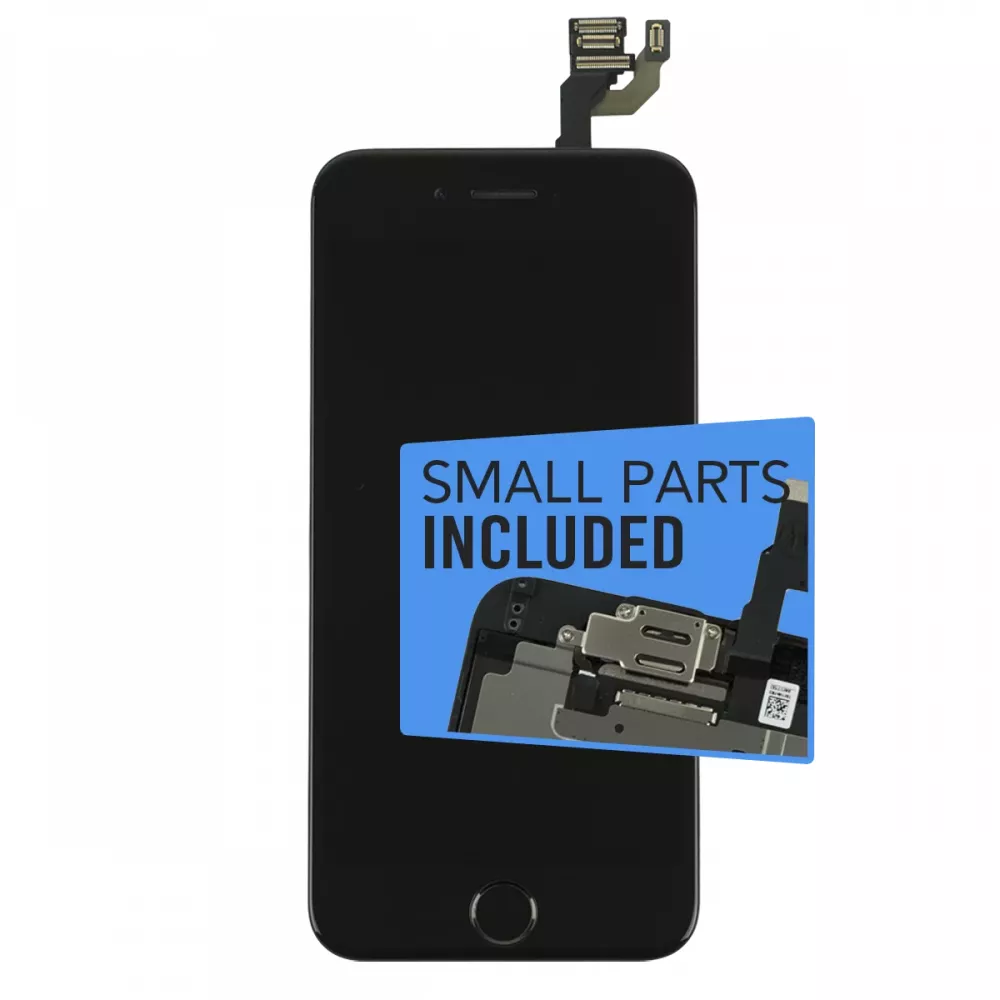 iPhone 6 Black Display Assembly with Front Camera and Home Button