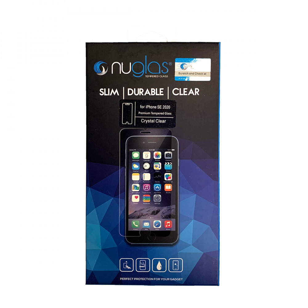 NuGlas Tempered Glass Screen Protector for iPhone SE (2020) (2.5D)