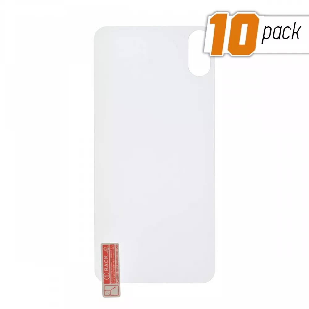 iPhone X Tempered Glass Rear Case Protectors (10 Pack) 