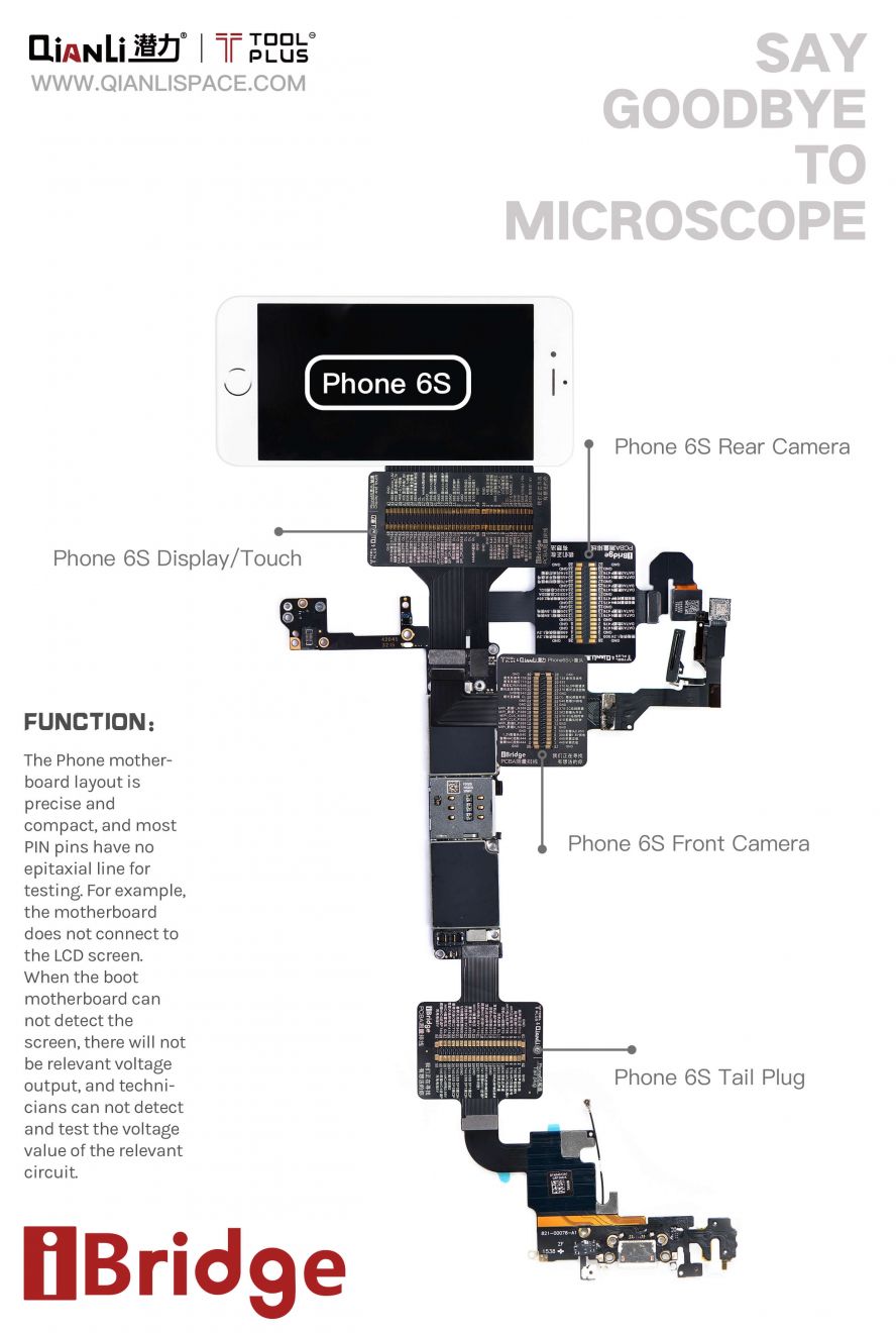Qianli iBridge iPhone 6s Printed Circuit Board Assembly Test Band 