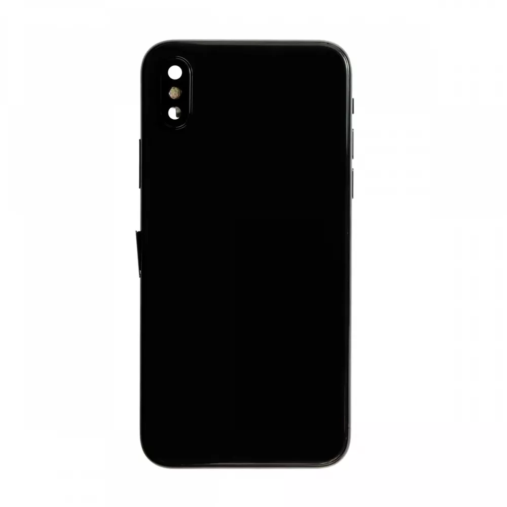 iPhone X Space Gray Back Cover and Housing with Pre-installed Small Components (No Logo)