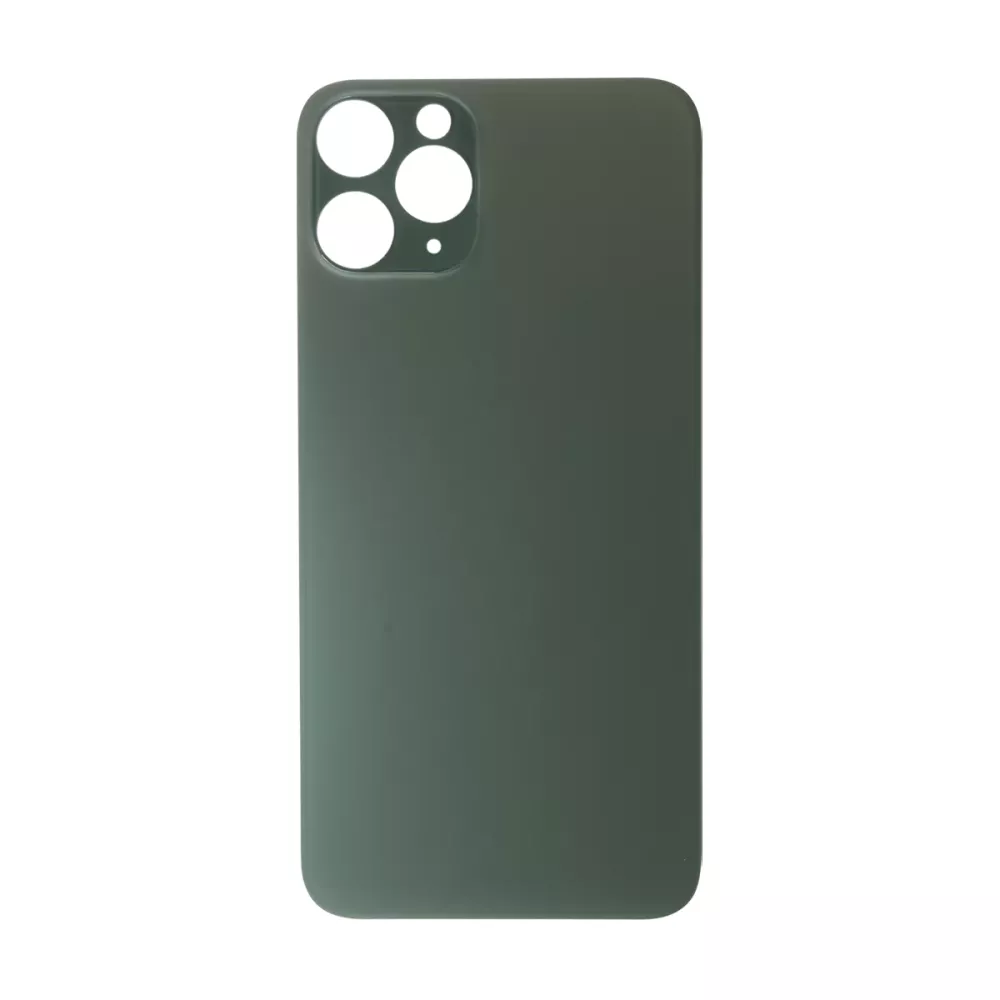 iPhone 11 Pro Rear Glass Back Cover Replacement - Green (Big Hole, Generic)