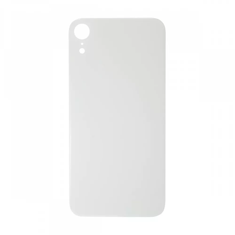 iPhone XR Rear Glass Back Cover Replacement - White (Big Hole, Generic)
