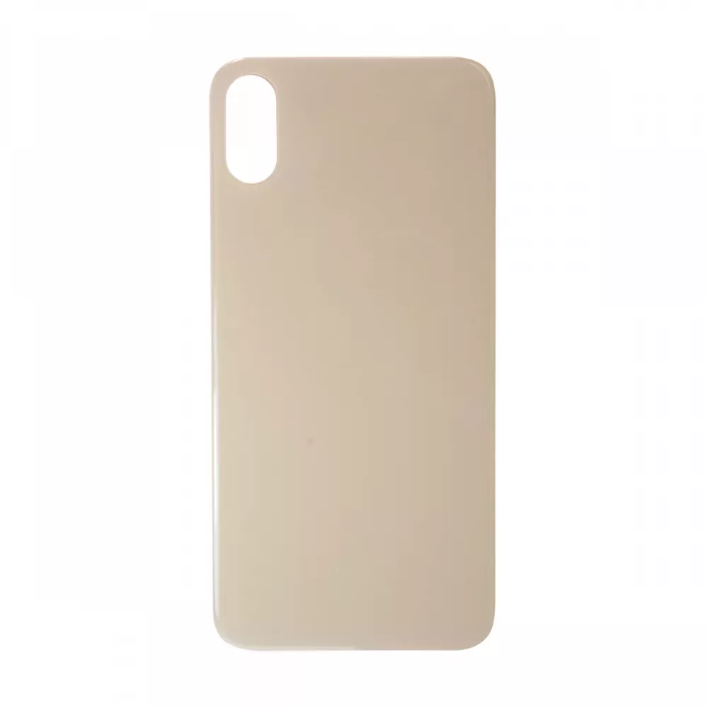 iPhone XS Max Rear Glass Back Cover Replacement - Gold (Big Hole, Generic)