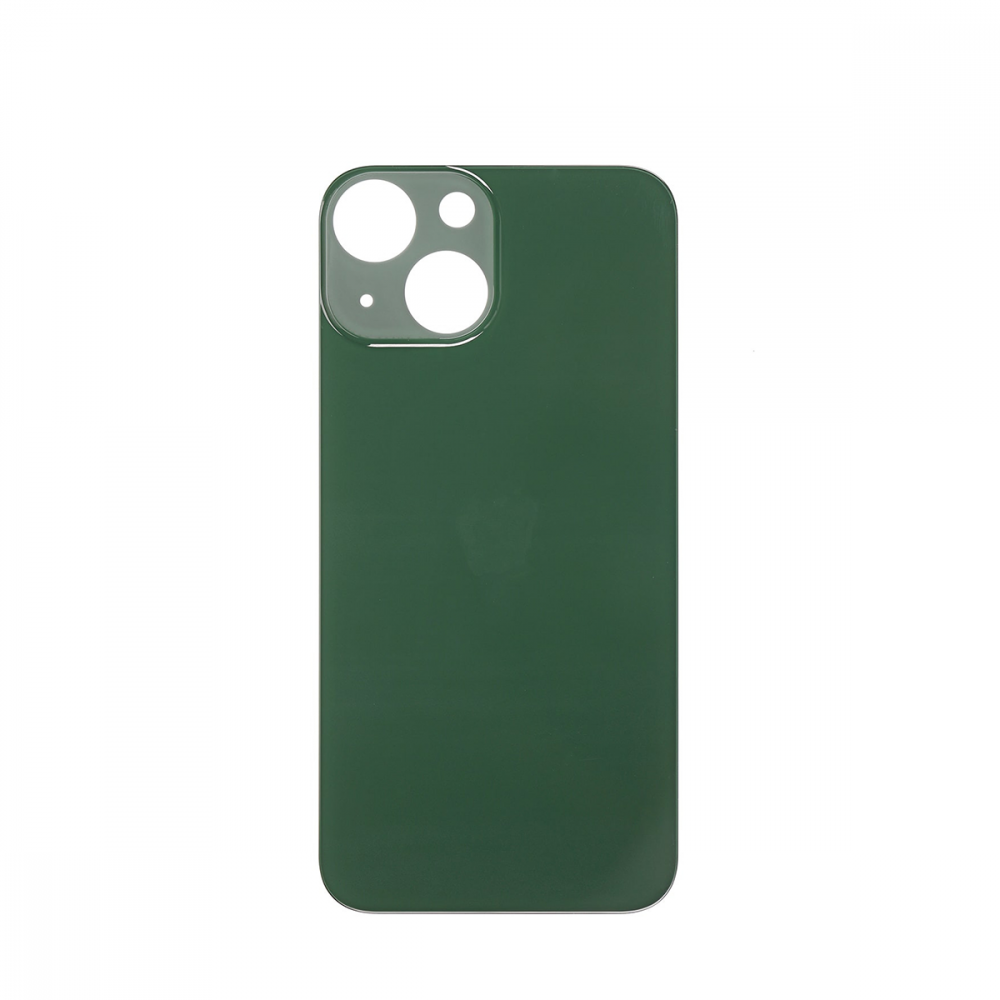 iPhone 13 Mini Back Glass With 3M Pre-Cut Adhesive (No Logo / Large Camera Hole) - Green