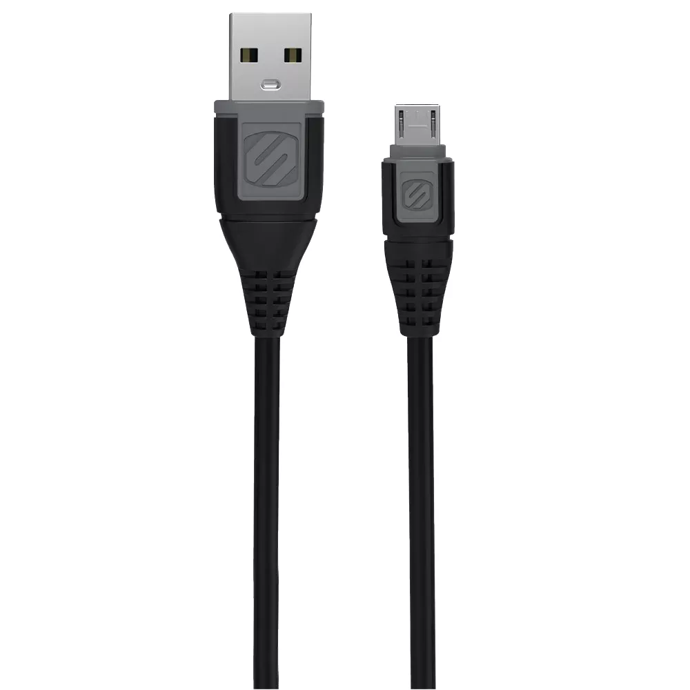 Scosche syncABLE Micro USB 10ft. Black/Gray Charge and Sync Cable
