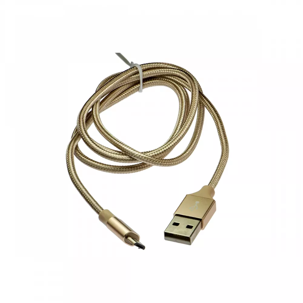 Micro-USB 3 FT Quick Charge and Sync Cable - Gold