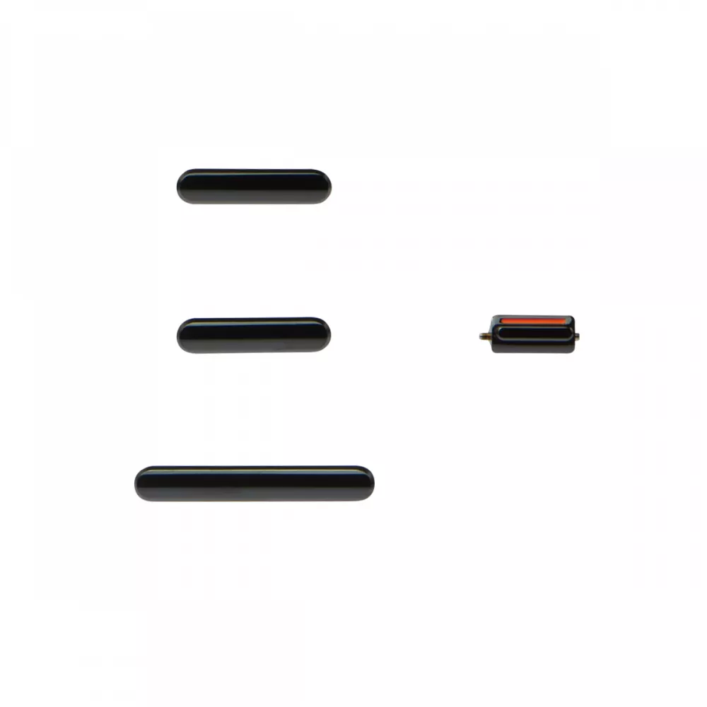 iPhone 11 Pro / iPhone 11 Pro Max Black Button Set (Power/Switch/Volume)