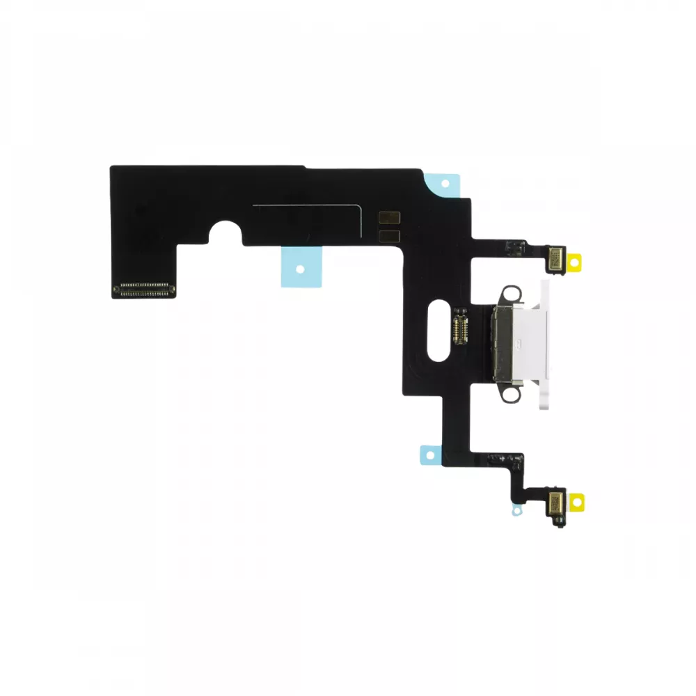 iPhone XR Charging Port Flex Cable - White (Premium)