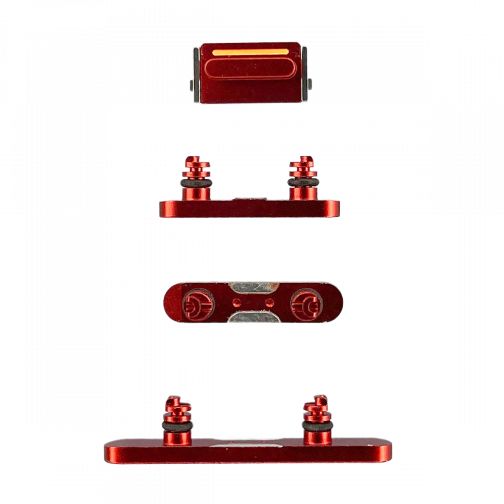 iPhone 13 Button Set (Power, Volume, Mute) - Red