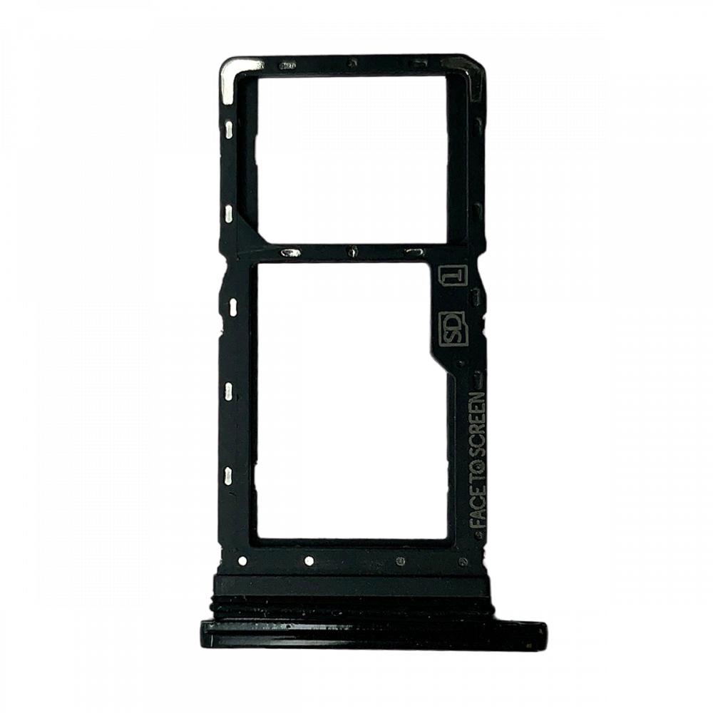 Motorola G8 Play Sim Card Tray Replacement - Black (Single)