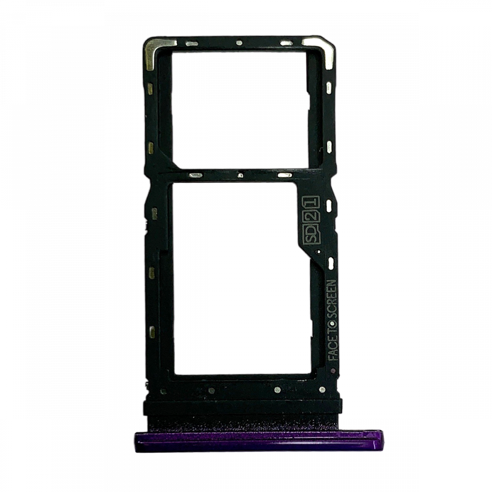 Motorola G8 Play Sim Card Tray Replacement - Purple (Double)