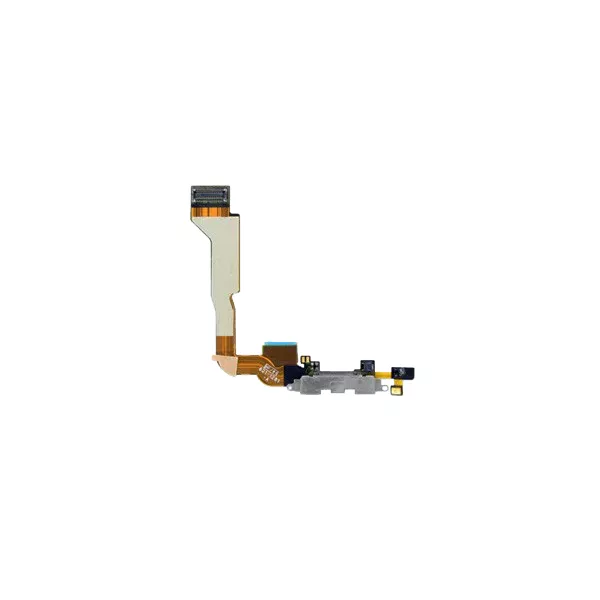 iPhone 4 Dock Port Connector Flex Cable - White (CDMA) Front