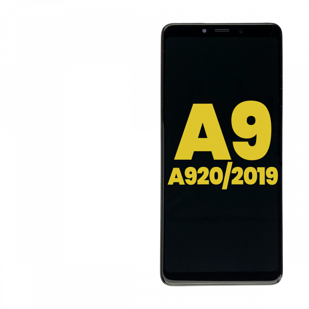 Samsung Galaxy A9 (A920/2018) OLED Assembly with Frame - Caviar Black (Premium)