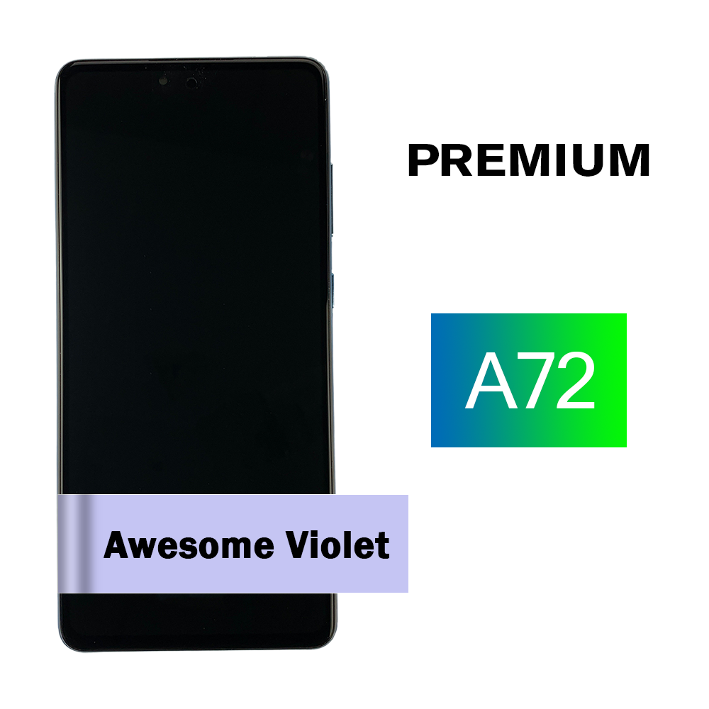 SAMSUNG A72 (A725 / 2021) Screen Assembly with Frame (Premium) (Awesome Violet)