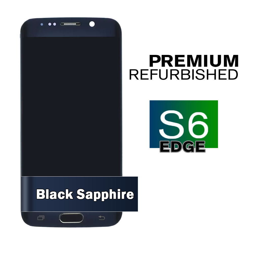 Samsung Galaxy S6 Edge (CDMA) Black Sapphire Display Assembly with Frame