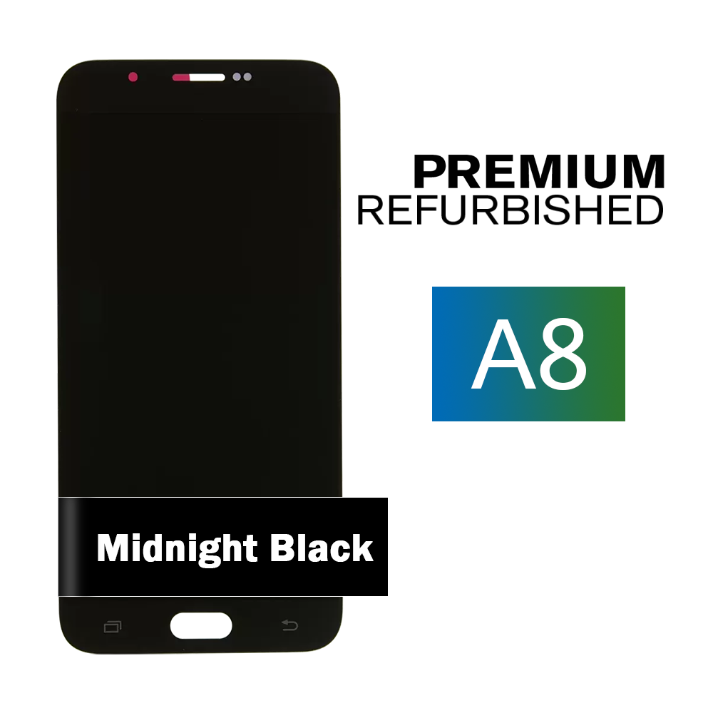 Samsung Galaxy A8 Midnight Black Display Assembly (LCD and Touch Screen)