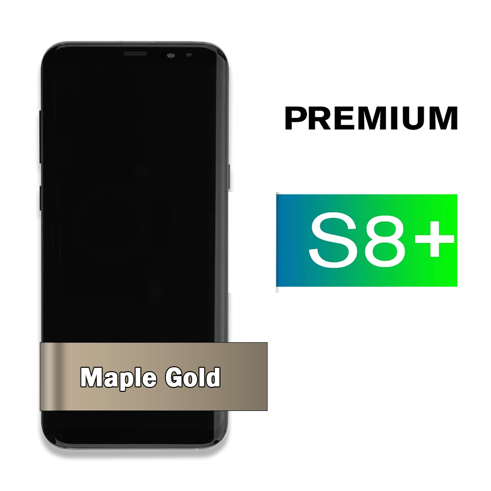 Samsung Galaxy S8+ Maple Gold Display Assembly with Frame
