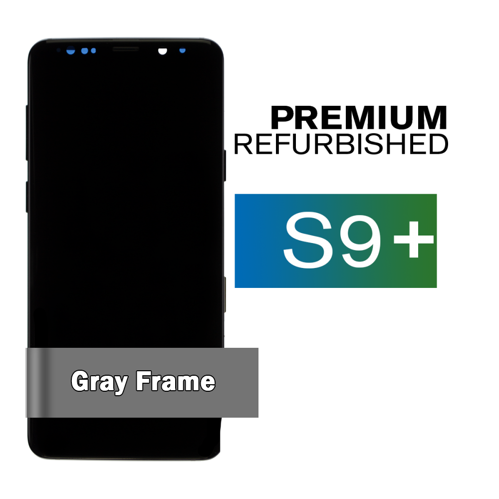 Samsung Galaxy S9+ Gray Screen Assembly with Frame (Premium Refurbished)
