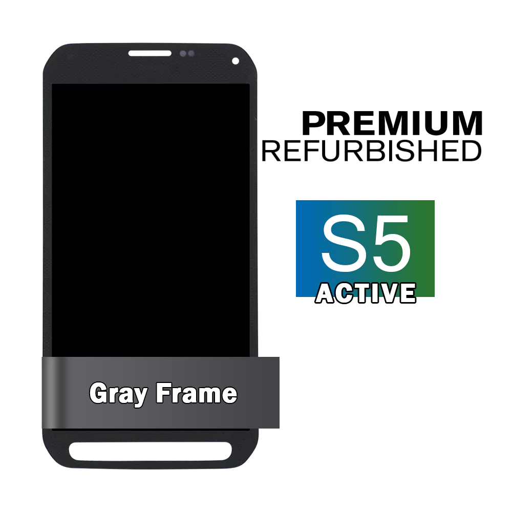 Samsung Galaxy S5 Active Gray Display Assembly (LCD and Touch Screen)
