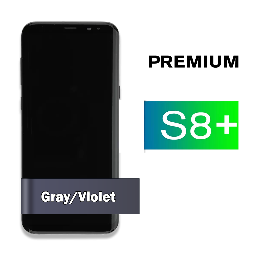 Samsung Galaxy S8+ Gray/Violet Display Assembly with Frame
