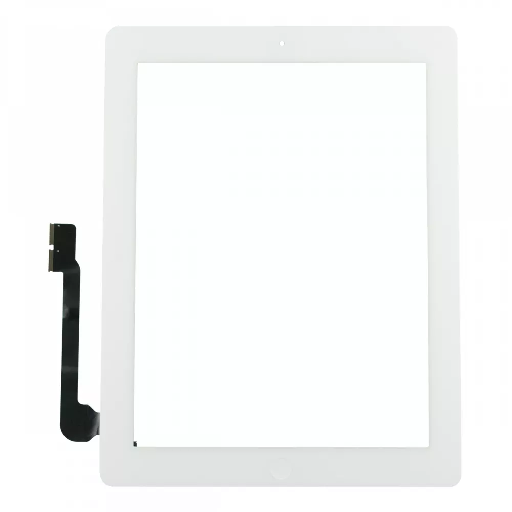 iPad 4 White Touch Screen Digitizer with Home Button Assembly