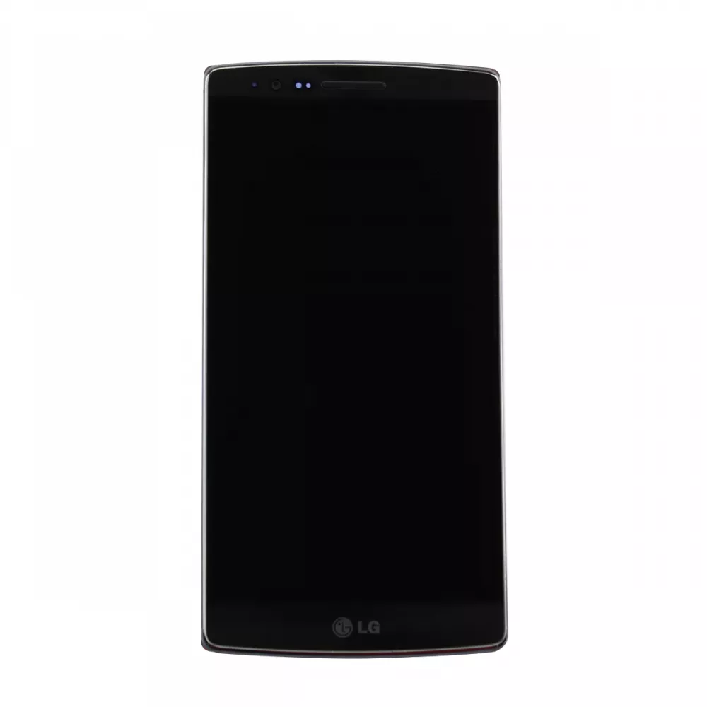 LG G Flex2 Display Assembly with Silver Frame and Small Parts
