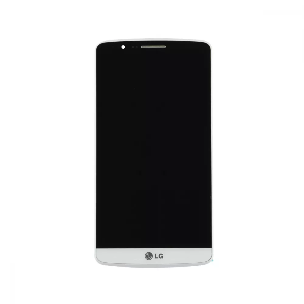 LG G3 Silk White Display Assembly with Frame