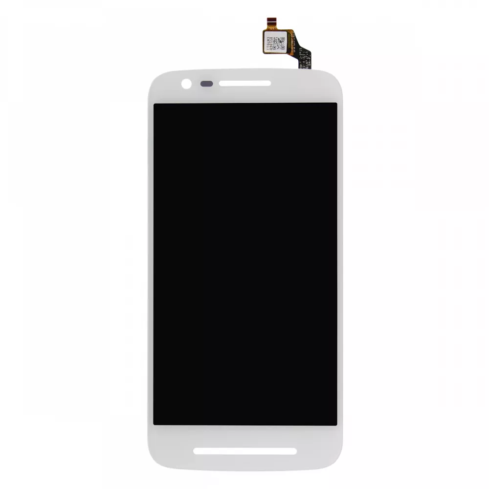 Motorola Moto E (3rd Gen) White Display Assembly