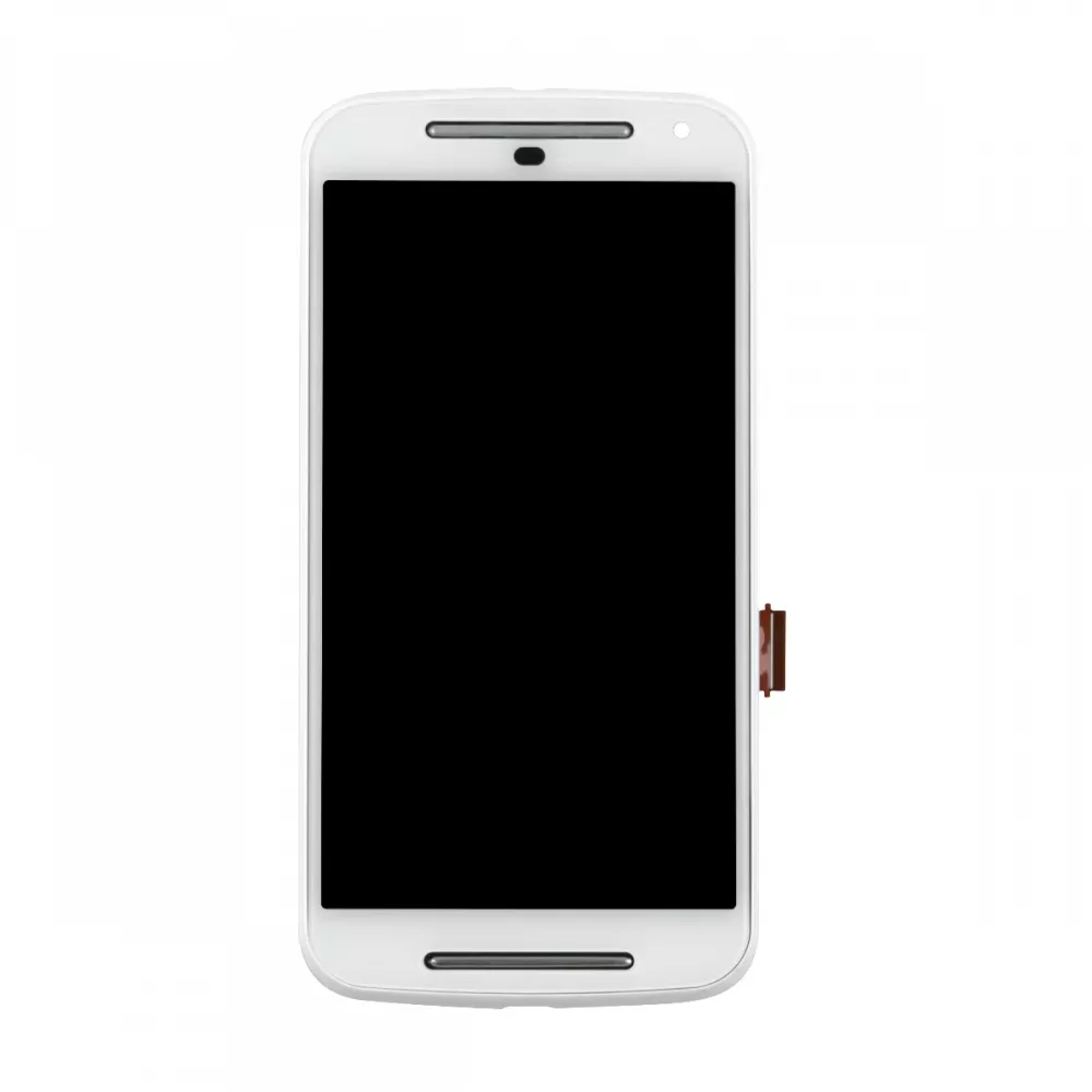 Motorola Moto G (2nd Gen) Display Assembly with Frame - White