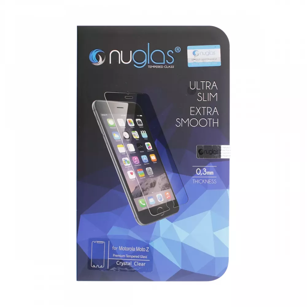 NuGlas Tempered Glass Screen Protector for Motorola Moto Z Droid (2.5D)