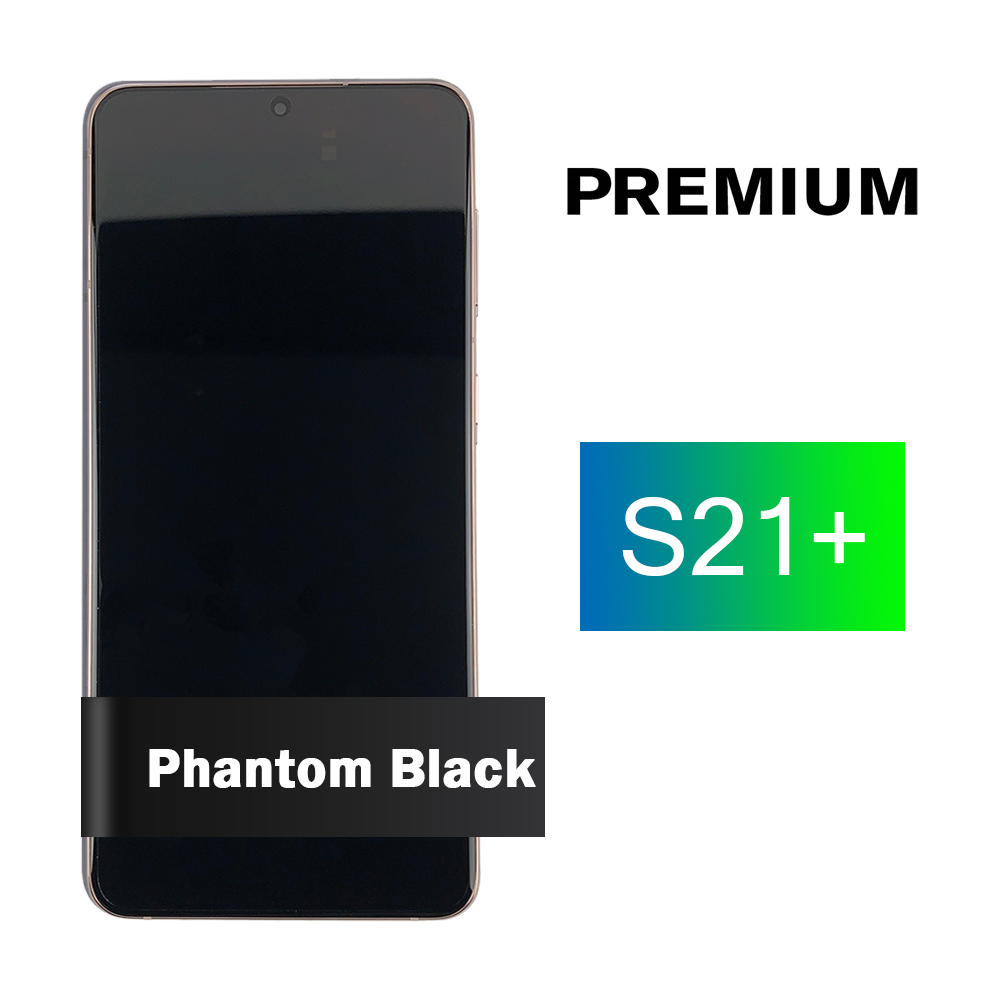 Samsung Galaxy S21+ 5G Screen Assembly with Frame - Phantom Black (Premium)