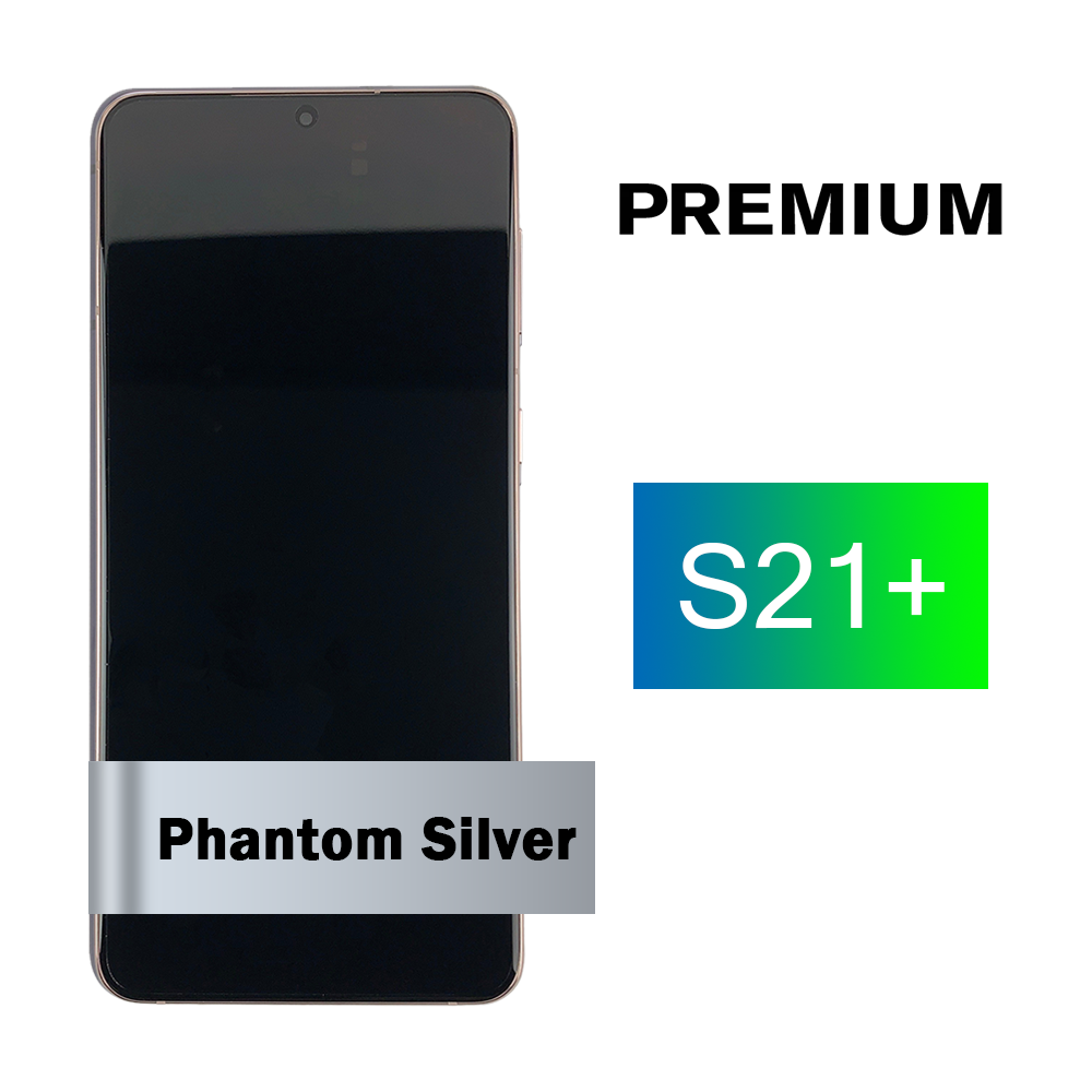 Samsung Galaxy S21+ 5G Screen Assembly with Frame - Phantom Silver (Service Pack)