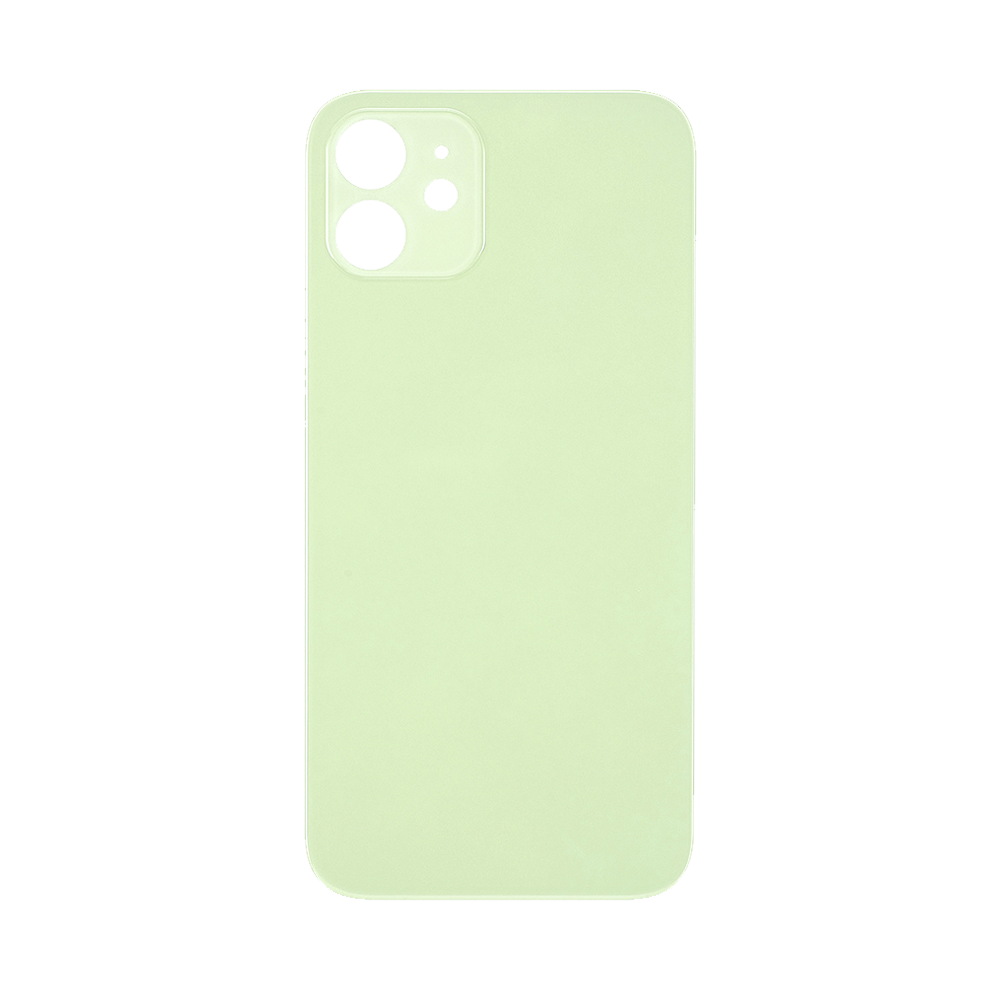 iPhone 12 Back Glass With 3M Adhesive (No Logo / Large Camera Opening) - Green
