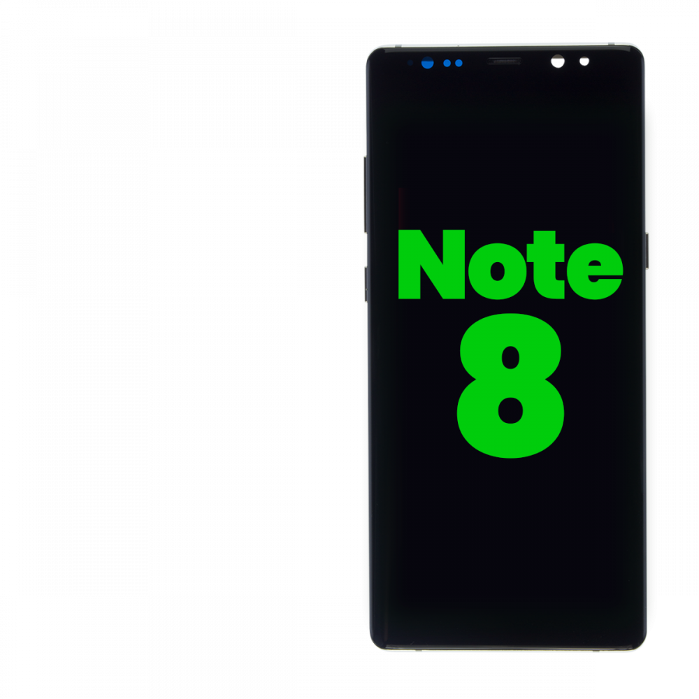 Samsung Galaxy Note 8 Black Display Assembly with Frame (Aftermarket)