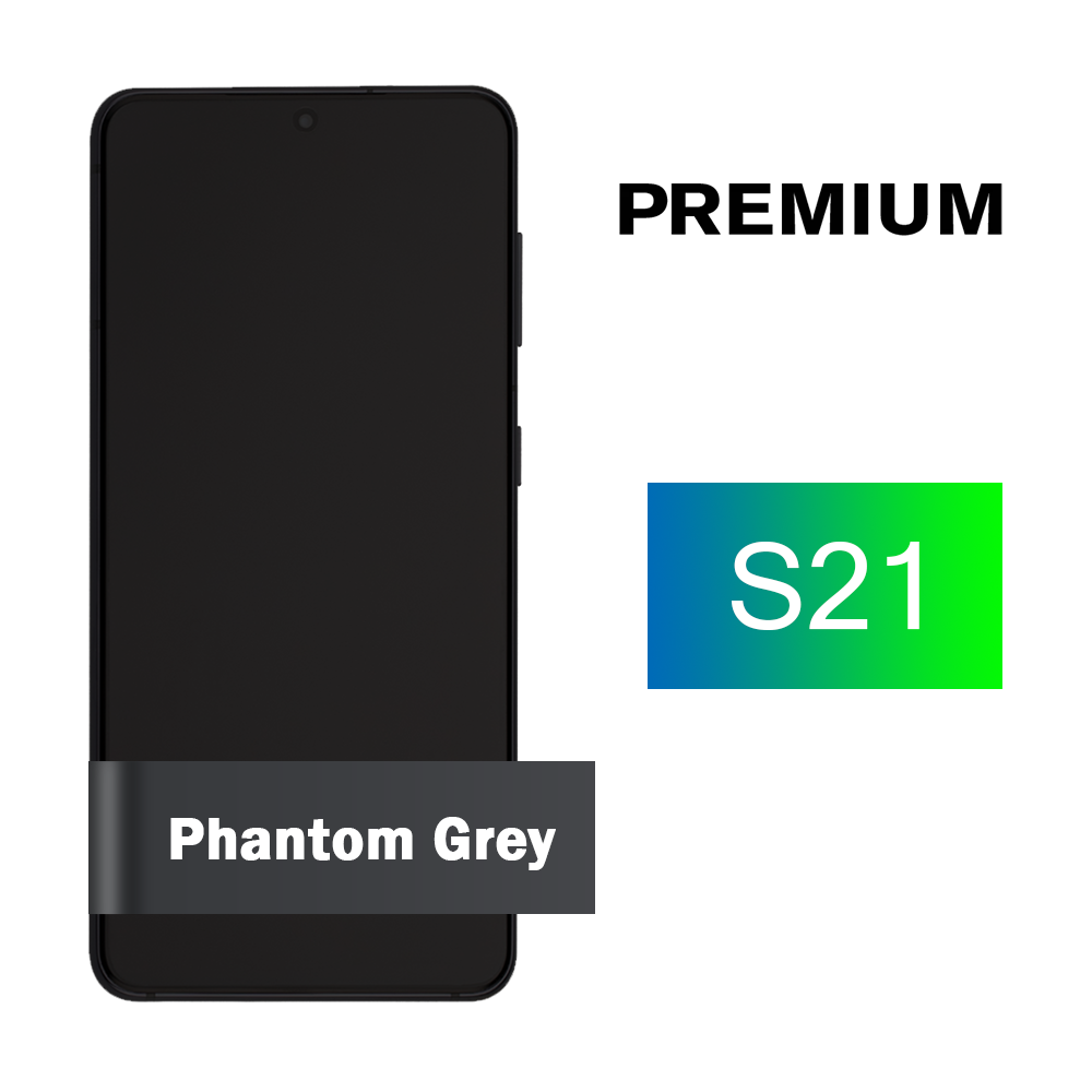 Samsung Galaxy S21 5G Screen Assembly with Frame - Phantom Gray (Premium)
