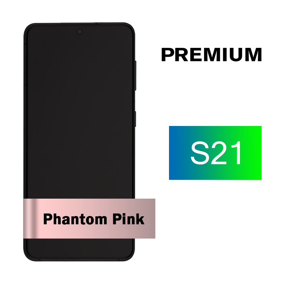 Samsung Galaxy S21 5G Screen Assembly with Frame - Phantom Pink (Premium)