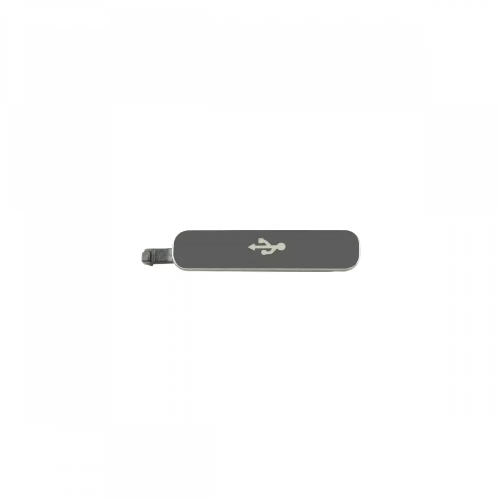 Samsung Galaxy S5 Silver Micro-USB Dock Port Cover