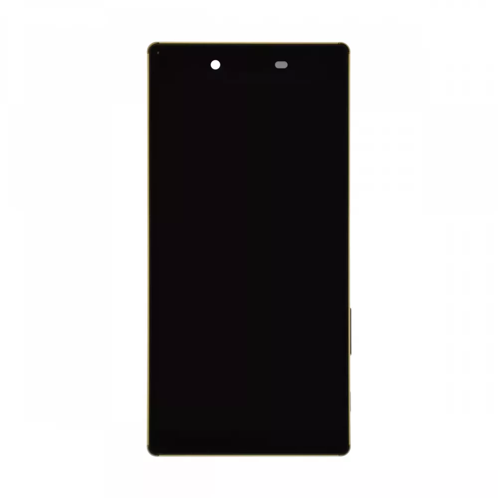 Sony Xperia Z5 Premium Black Display Assembly with Gold Frame