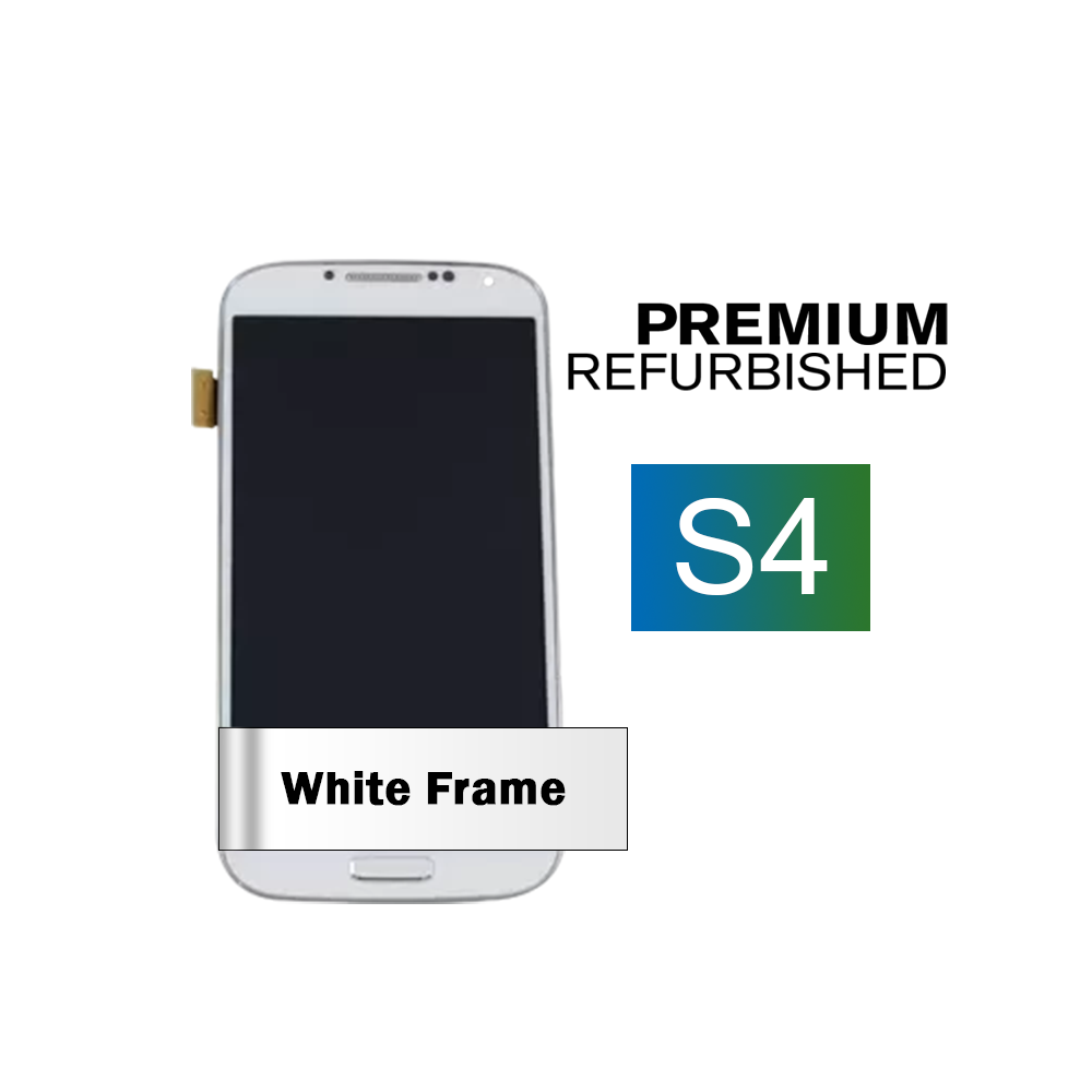 Samsung Galaxy S4 i337 M919 Display Assembly and Frame - White 