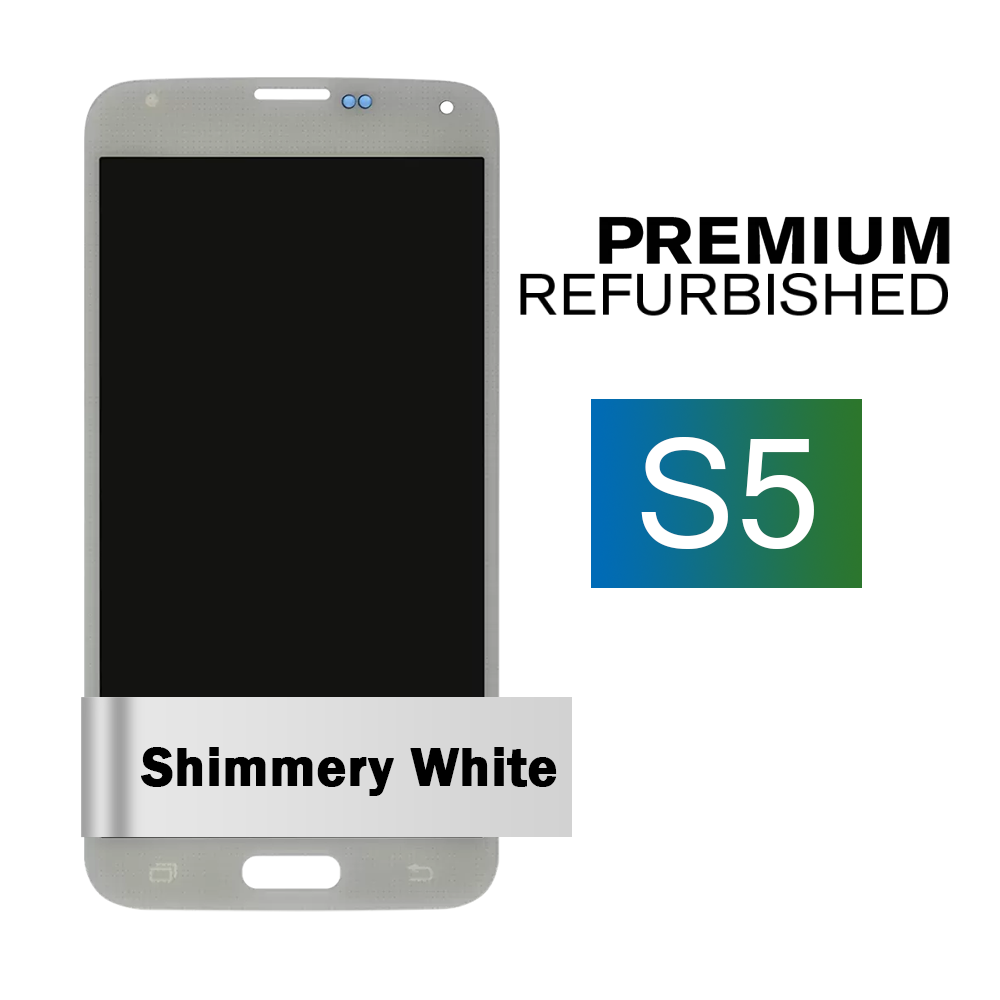 Samsung Galaxy S5 Shimmery White Display Assembly (Aftermarket)